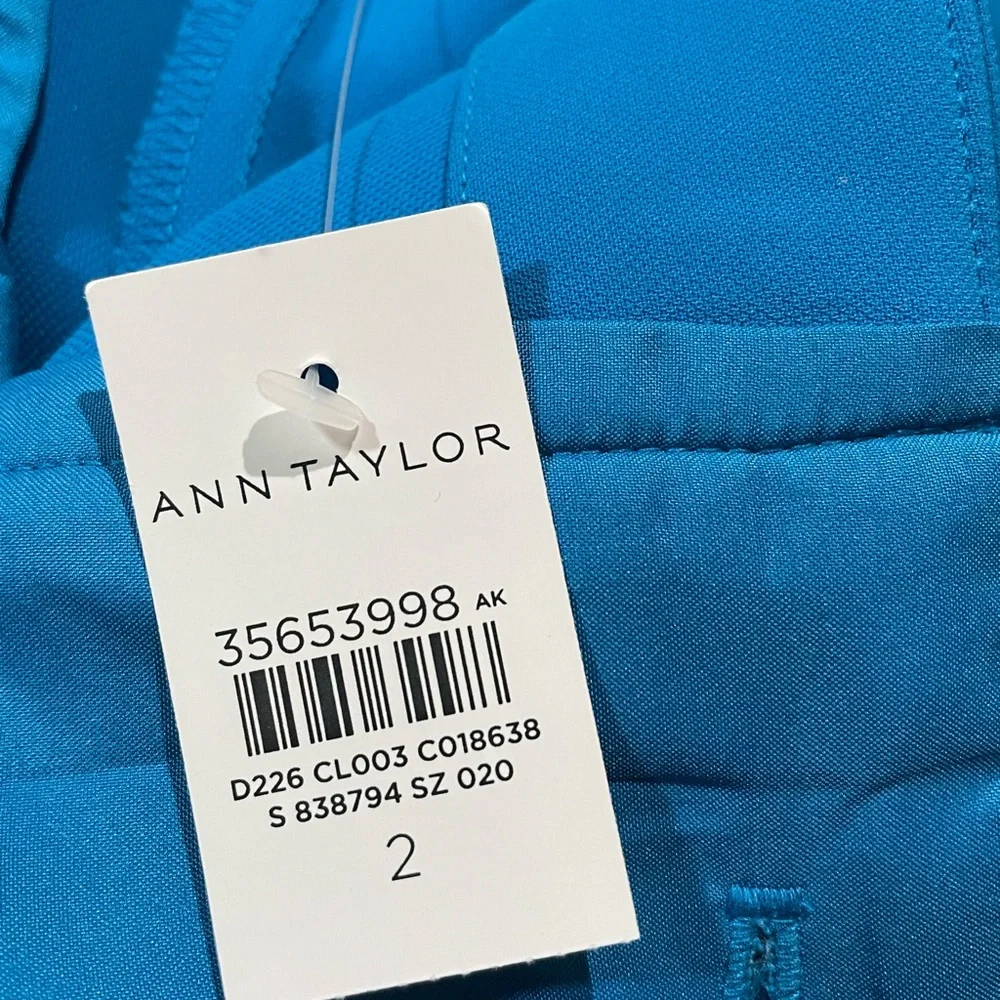 Ann Taylor The Darted Wide Leg Dress Pants in Blue Women's Size 2. NWT - Picture 6 of 6